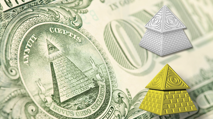 6 Eye of Providence Tokens in Paycheck to Billionaire Board Game